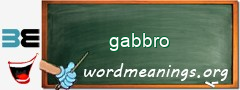 WordMeaning blackboard for gabbro